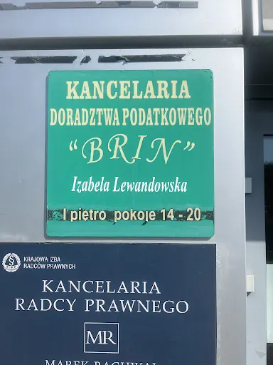 KANCELARIA DORADZTWA PODATKOWEGO "BRIN" Doradca Podatkowy Izabela Lewandowska